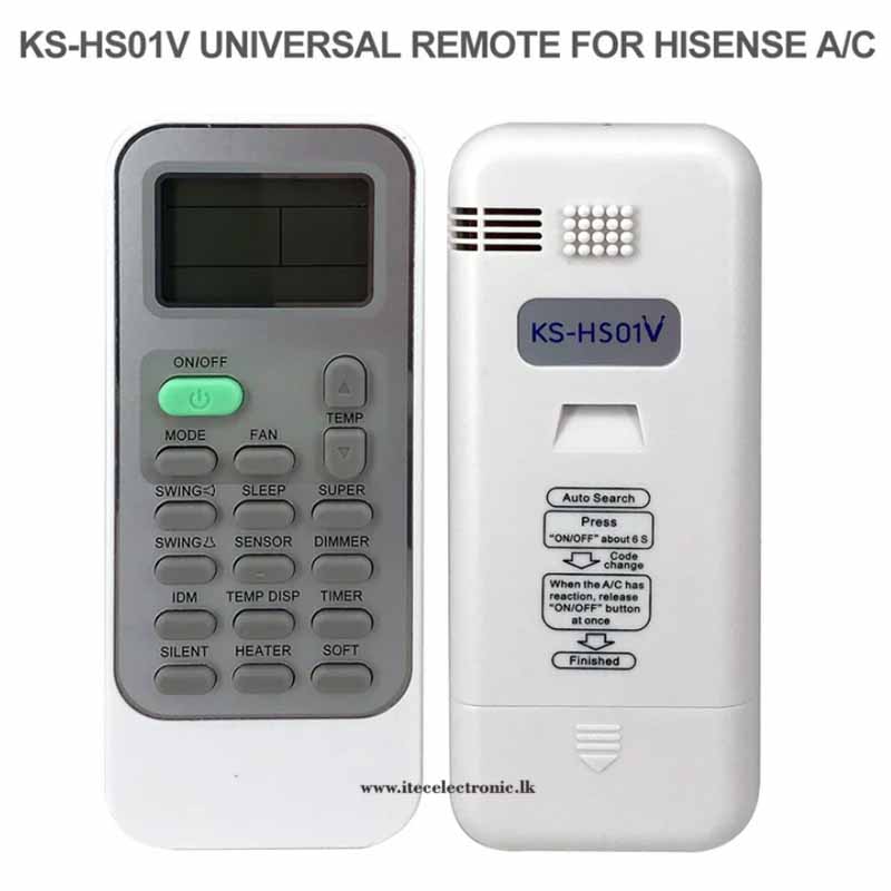 KS-HS01V Universal AC Remote Control For Hisense Air Conditioners - Image 3