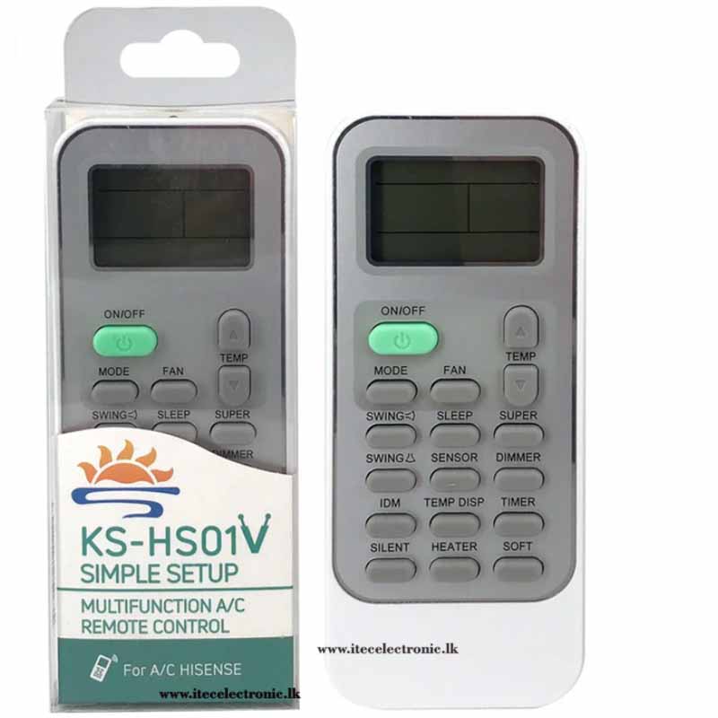 KS-HS01V Universal AC Remote Control For Hisense Air Conditioners - Image 2