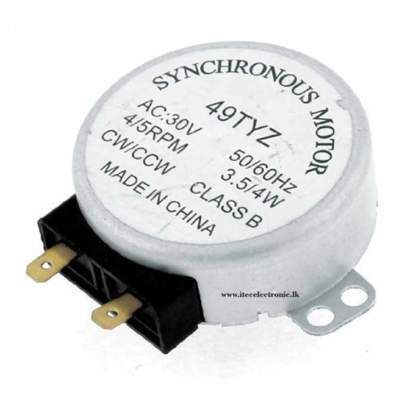 Microwave Oven Synchronous TT Motor – AC 30V 3.5/4W 4/5RPM