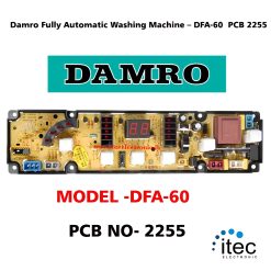 Alternative view of Damro Fully Automatic Washing Machine – DFA-60 PCB 2255