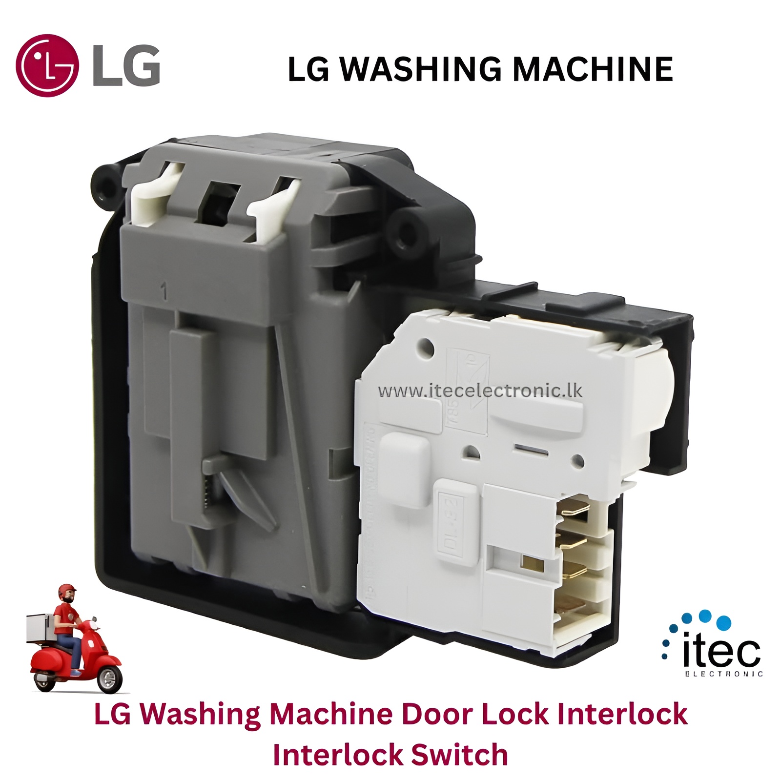 WASHING MACHINE FH4U2VCN4 Door Lock Interlock Switch Assembly For LG