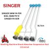 Washing Machine Shock Absorber Suspension Rod Universal Suspension Rod For Washing Machine Spring Suspension Rod Pull Rod(4PCS) SINGER 51.7cm