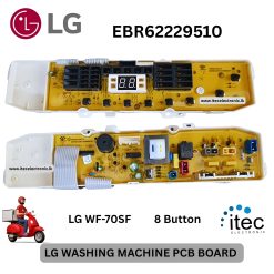 EBR62229510 Model PCB Board for Washing Machine LG Top Loading PCB  8 Button Ebr62229510