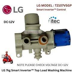 LG MODEL : T2107VSAGP 12V   Water Inlet/Feed Valve-DC,1-Inlet,2-Outlet,1-Solnoides