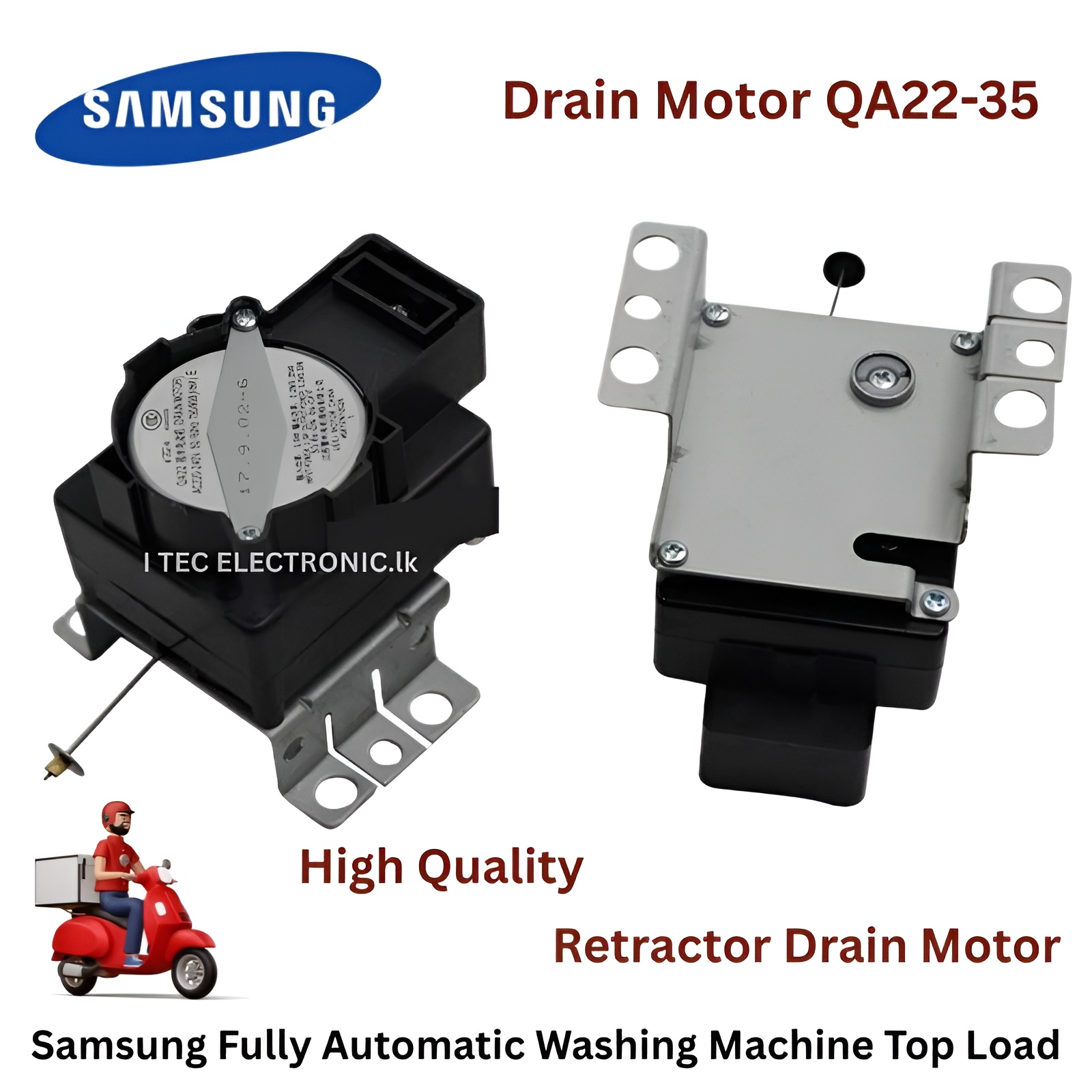 High Quality Washing Machine Retractor Drain Motor