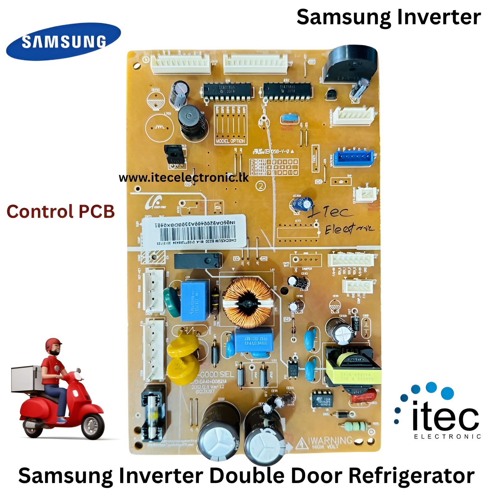 Samsung Inverter Double Door Refrigerator Control PCB