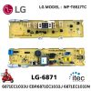 LG MODEL :  WF-T8517TC  LG washing machine board PCB  LG 6871EC1033U