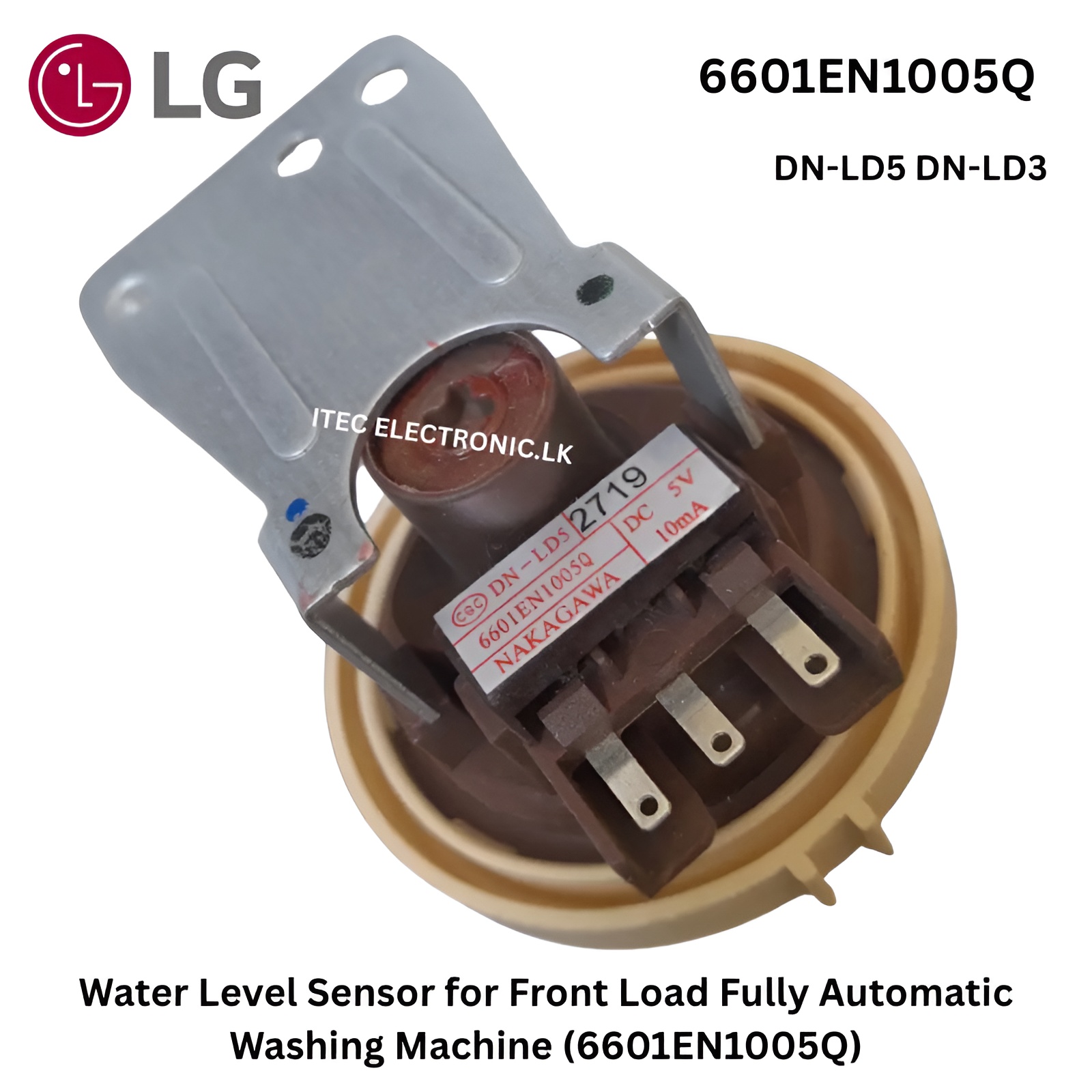 Water Level Sensor for Front Load Fully Automatic Washing Machine (6601EN1005Q)
