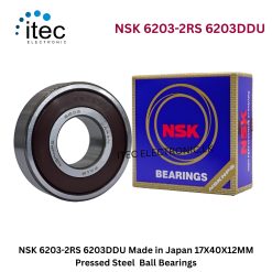NSK 6203-2RS 6203DDU Made in Japan 17X40X12MM Pressed Steel  Ball Bearings
