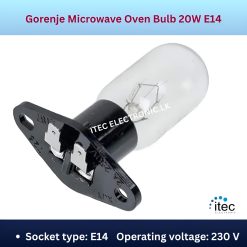 Gorenje Microwave Oven Bulb 131692, 20W E14