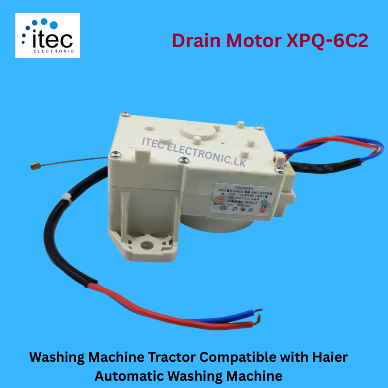 XPQ-6C2 Washing Machine Parts Washing Machine Tractor Compatible with Haier Automatic Washing Machine Drain Motor XPQ-6C2 Home Appliance Spare Parts Drainage Motor