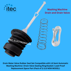 Drain Water Valve Rubber Seal Set Compatible with LG Semi Automatic  (LG NEW MODEL) LG Semi Automatic Washing Machine