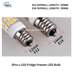 Alternative view of 220V 3W E12 E14 LED Fridge Bulb Freezer Lamps Daylight & Warm White Cooker Hood Oven