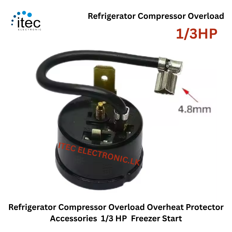 Refrigerator Compressor Overload Overheat Protector Accessories 1/3 HP Freezer Start