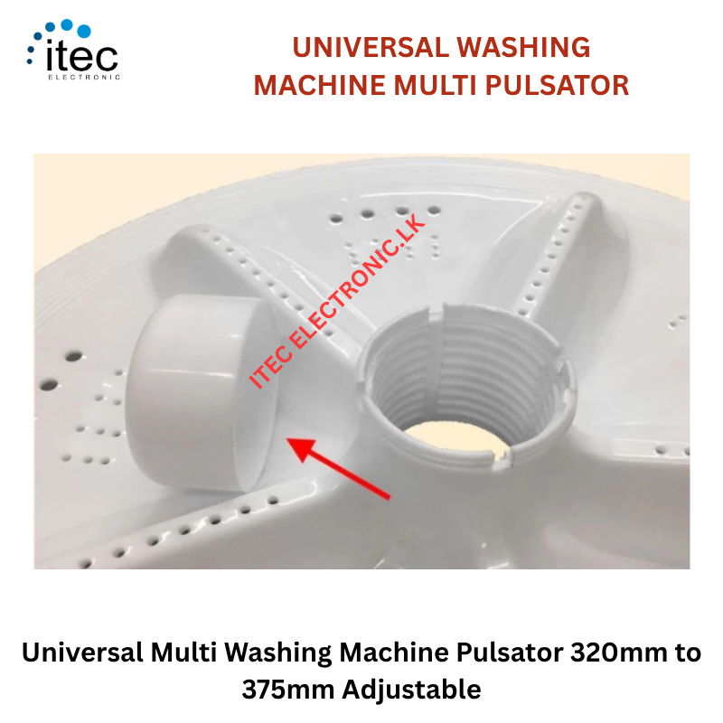 Square Cut MULTI UNIVERSAL PULSATOR = WASHING MACHINE PULSATOR SUPPORT DIAMETER 320mm to 375mm - Image 3