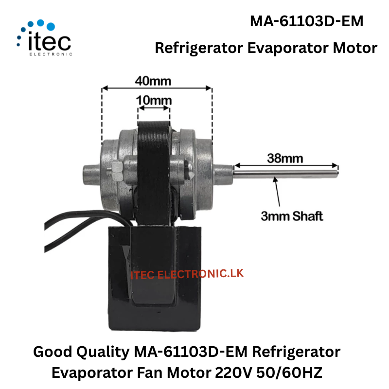 Good Quality MA-61103D-EM Refrigerator Evaporator Fan Motor 220V 50/60HZ - Image 2
