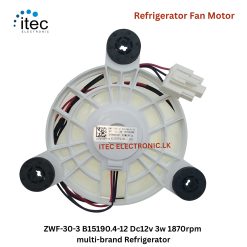 ZWF30-3 B15190.4-12 Dc12v 3w 1870rpm multi-brand Refrigerator Fan Motor
