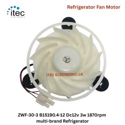 Alternative view of ZWF30-3 B15190.4-12 Dc12v 3w 1870rpm multi-brand Refrigerator Fan Motor