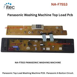 Panasonic  NA-F75S3 Top Load Washing Machine PCB : Panasonic 6 Button Circuit.