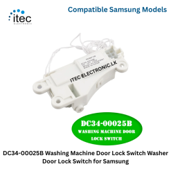 Alternative view of DC34-00025B Washing Machine Door Lock Switch Washer Door Lock Switch for Samsung