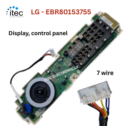 LG - EBR80153755 - Control element, washing machine, display, control panel, electronics